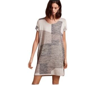Wilfred Free Aritzia Lorelei Patchwork Soft Jersey Knit Relaxed Fit Dress XS